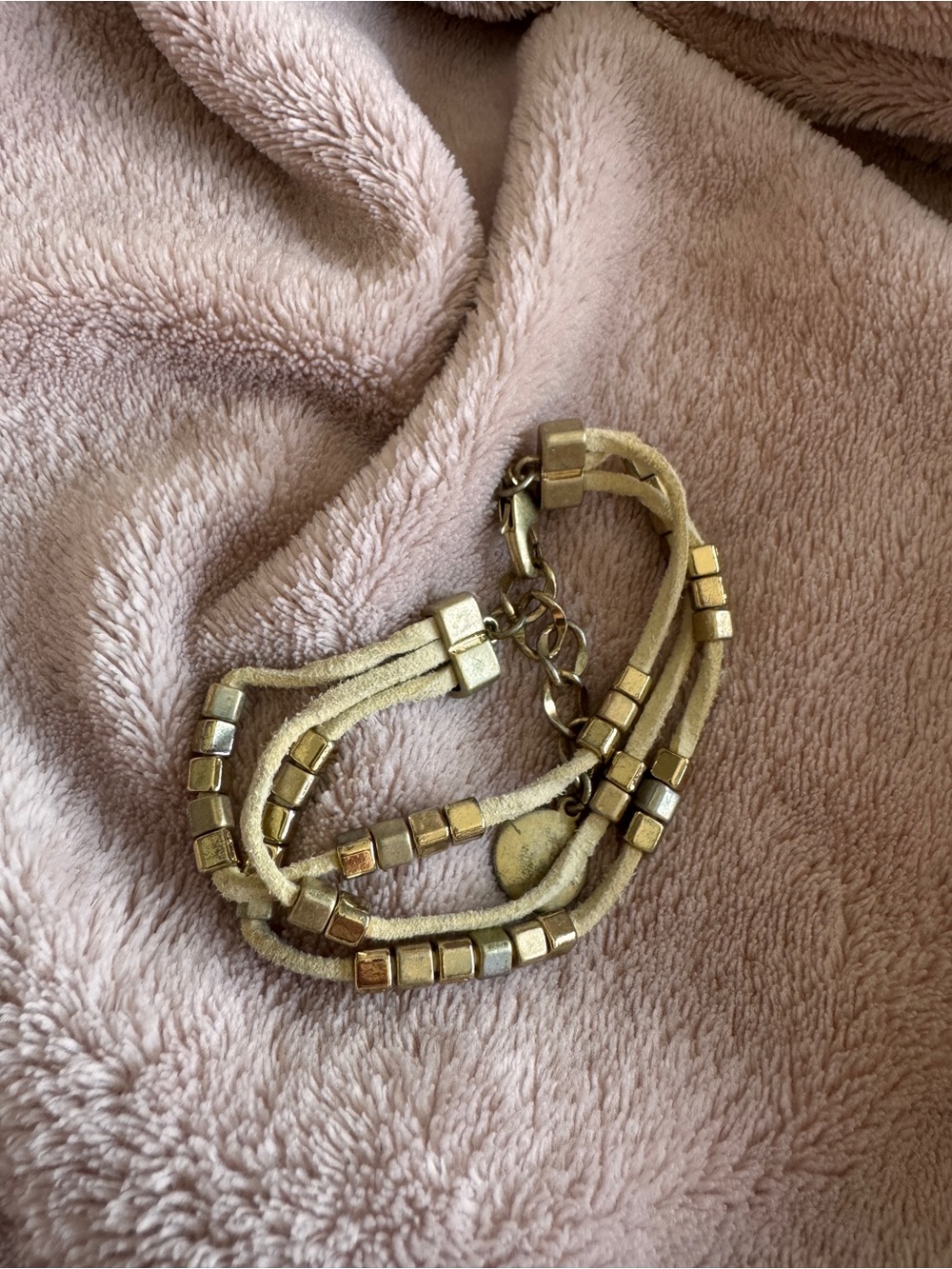 Gold-Tone Multi Strand Bead Bracelet - Women Jewelry